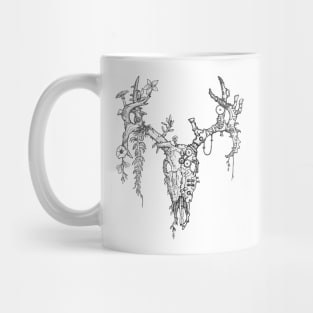 Deer Skull  (Nature / Steampunk Antlers) Mug